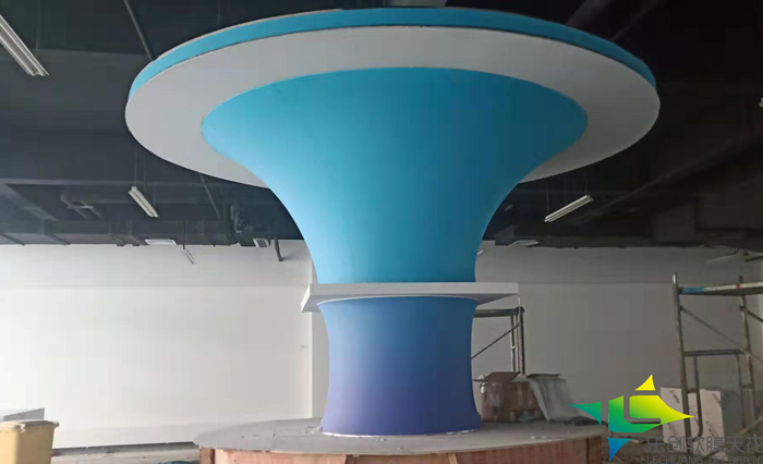 徐州重工科技喇叭花软膜天花造型图片
